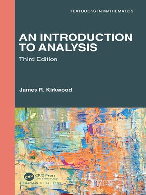 cover image of An Introduction to Analysis